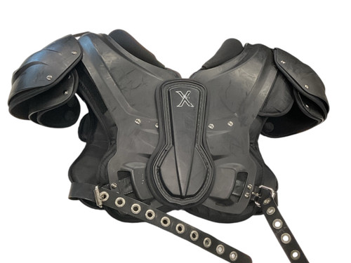 Vist Large View of Product Image Which is Used Xenith XFLEXION FLITE FB Shoulder Pads Black LG