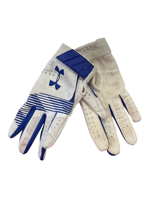 Vist Large View of Product Image Which is Used Under Armour BB/SB Batting Gloves White XS