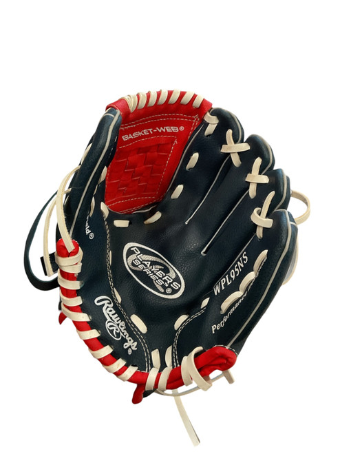 Vist Large View of Product Image Which is Used Rawlings WPL95NS BB/SB Glove RH Throw Navy Blue 9 1/2"