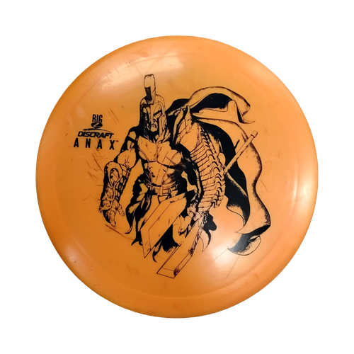 Vist Large View of Product Image Which is Used Discraft BIG Z ANAX Disc Golf Mid Range Orange 178g