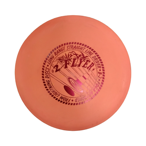 Vist Large View of Product Image Which is Used Lightning 2 FLYER Disc Golf Driver Orange 174g