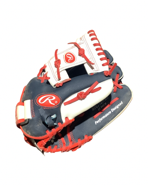 Vist Large View of Product Image Which is Used Rawlings PLAYERS SERIES BB/SB Glove RH Throw Navy Blue 11"