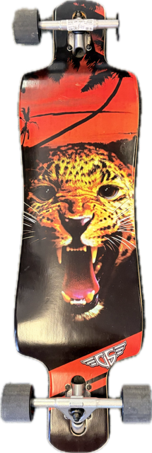 Vist Large View of Product Image Which is Used Gravity Jaguar Longboard Black Long