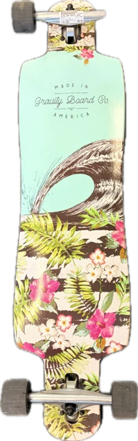 Vist Large View of Product Image Which is Used Gravity Wave Longboard Black Long