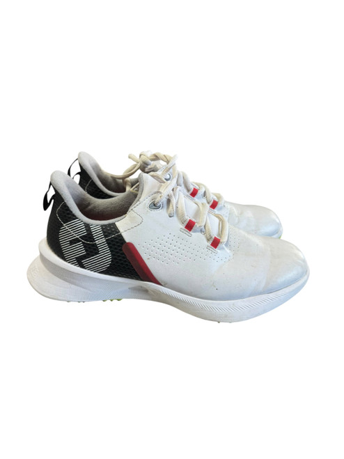 Vist Large View of Product Image Which is Used Foot Joy YTH FUEL Jr Golf Shoes White Junior 03