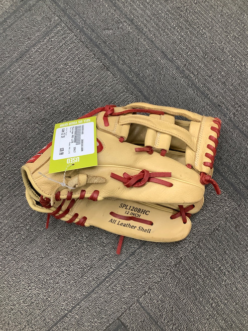 Vist Large View of Product Image Which is Used Rawlings PRO LITE BB/SB Glove RH Throw Brown 12"