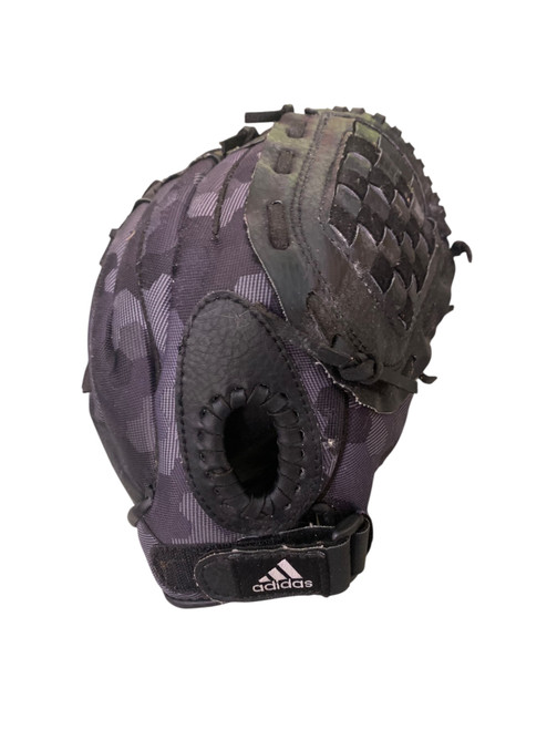 Vist Large View of Product Image Which is Used Adidas EAZY CLOSE BB/SB Glove RH Throw Black 10 1/2"