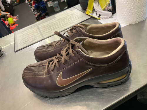 Vist Large View of Product Image Which is Used Nike Mens Golf Shoes Brown Senior 11.5