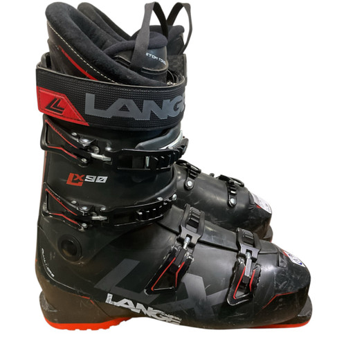 Vist Large View of Product Image Which is Used Lange LX90 Mens DH Ski Boot Black 295 MP - M11.5