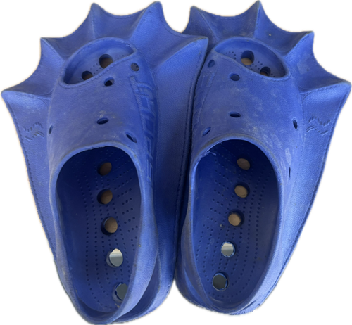 Vist Large View of Product Image Which is Used KIDS SWIM FINS Underwater Fins Royal Blue S/M