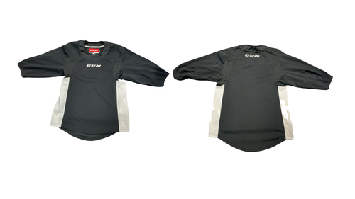 Vist Large View of Product Image Which is Used CCM PRACTICE JERSEY Hockey Practice Jersey Black And White XS