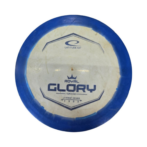 Vist Large View of Product Image Which is Used Latitude 64 GLORY ROYAL GRAND Disc Golf Driver Royal Blue