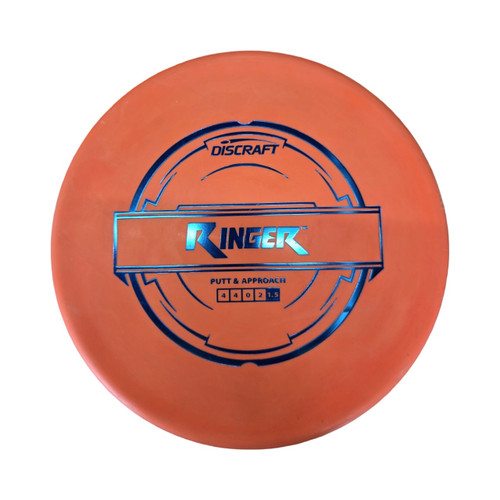 Vist Large View of Product Image Which is Used Discraft RINGER Disc Golf Putter Orange