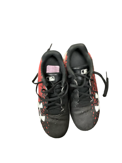 Vist Large View of Product Image Which is Used Under Armour BB/SB Cleats Black Youth 13.0