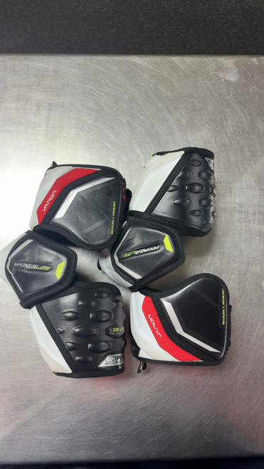 Vist Large View of Product Image Which is Used Bauer HYPERLITE Intermediate Elbow Pads LG
