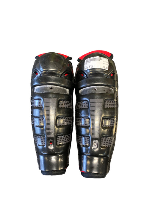 Vist Large View of Product Image Which is Used CCM CCM Youth Shin Guards Black 9"