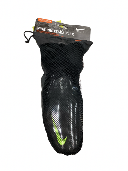 Vist Large View of Product Image Which is Used Nike Soccer Shin Guards Adult Black And Green MD