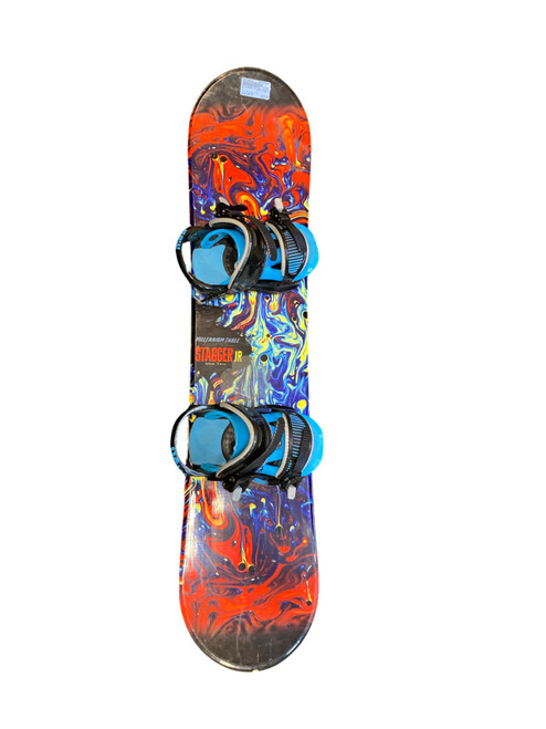 Vist Large View of Product Image Which is Used M3 STAGGER JR Boys Board/Binding White/Black/Red 110 cm