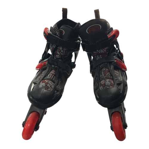 Vist Large View of Product Image Which is Used RollerDerby ADJ 3-6 Junior Rec Fitness Skates Black Adjustable