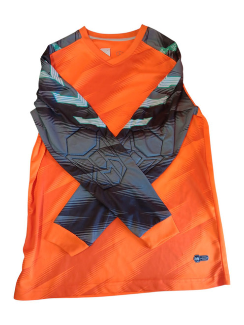 Vist Large View of Product Image Which is Used GOALIE JERSEY Soccer Goalie Top Adt Orange MD