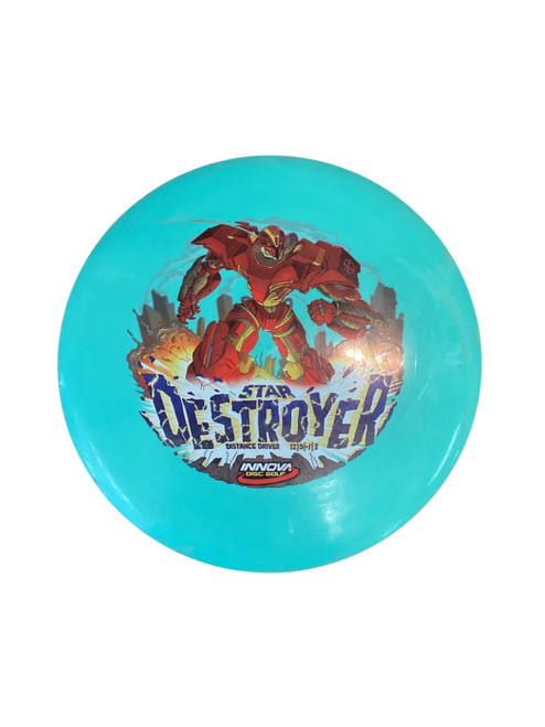 Vist Large View of Product Image Which is Used Innova STAR DESTROYER Disc Golf Driver Teal 171g