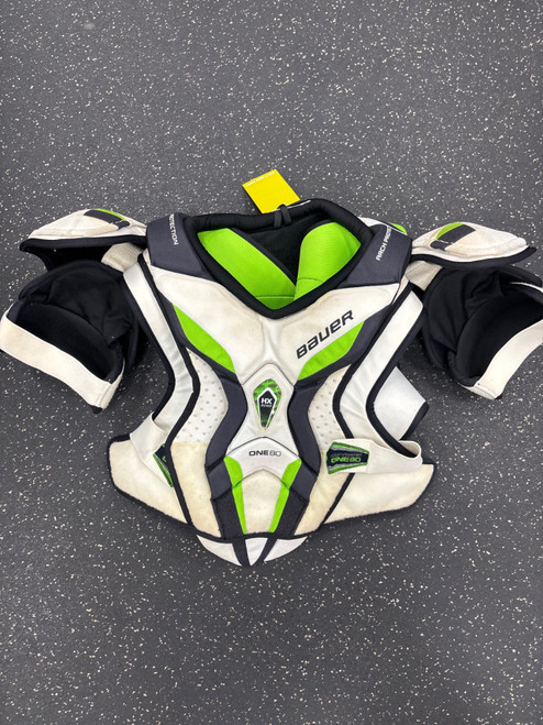 Vist Large View of Product Image Which is Used Bauer ONE80 Senior Shoulder Pads LG