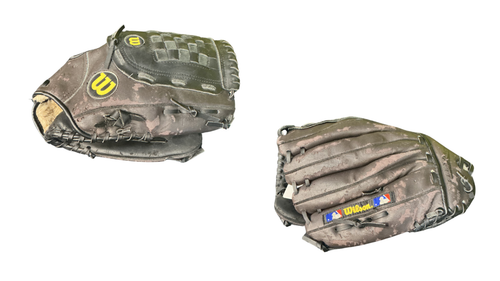 Vist Large View of Product Image Which is Used Wilson A2101 STAFF ADVISORY BB/SB Glove RH Throw Black 12 1/2"
