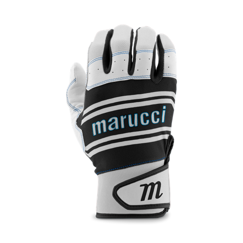 Vist Large View of Product Image Which is Marucci Swift Lite Batting Gloves, Black/Gray/White