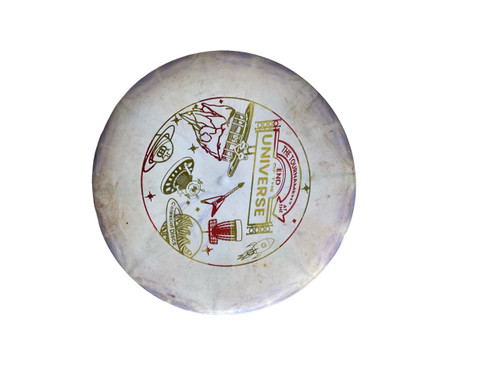Vist Large View of Product Image Which is Used Discraft MALTA Disc Golf Mid Range Purple