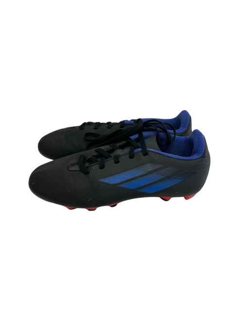 Vist Large View of Product Image Which is Used Adidas X Speedflow Jr 4 Soccer Cleats Black 