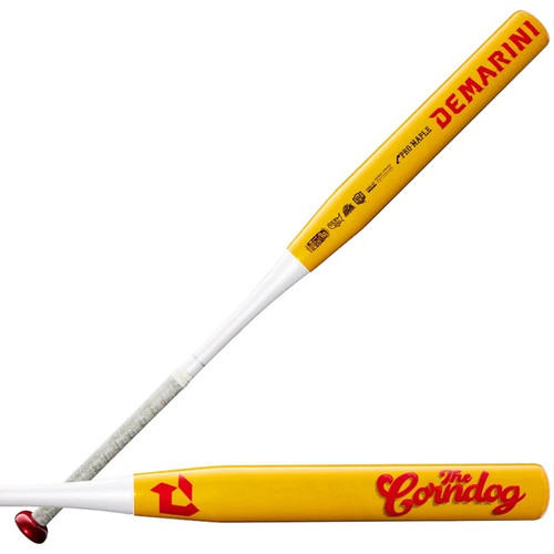 Vist Large View of Product Image Which is Demarini Corndog Slowpitch Bat, Yellow/Red