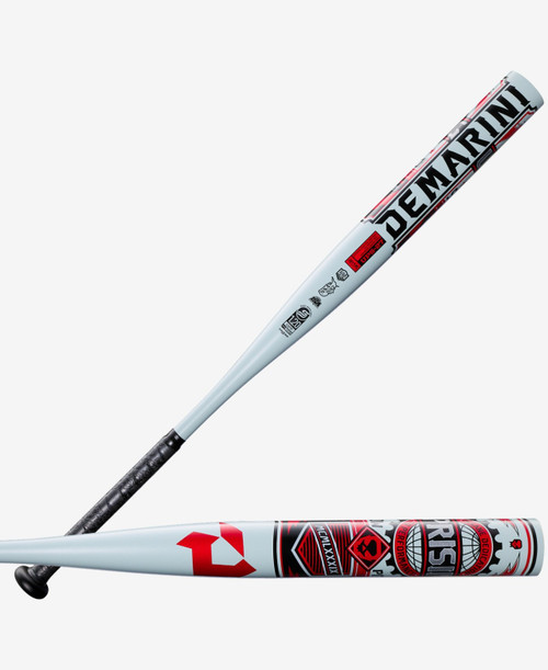 Vist Large View of Product Image Which is Demarini 2027 Uprising Slowpitch Softball Bat, Grey/Black/Red