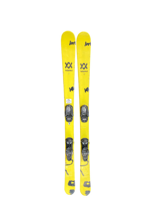 Vist Large View of Product Image Which is Used Volkl REVOLT JR Boys DH Ski/Binding Yellow 138 cm
