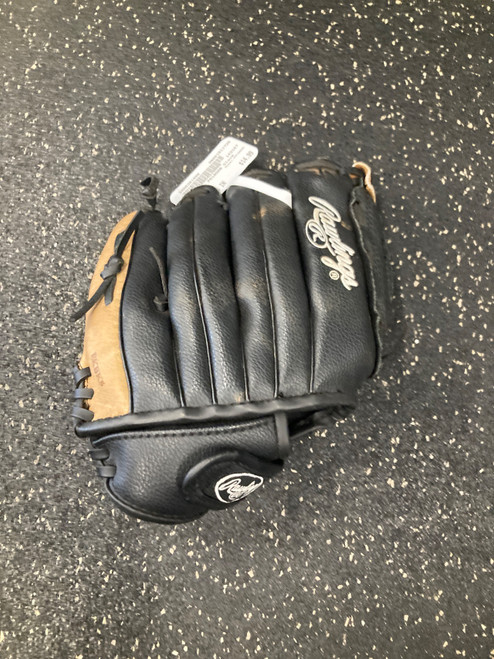 Vist Large View of Product Image Which is Used Rawlings PM105RB BB/SB Glove RH Throw Black 10 1/2"