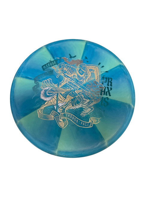 Vist Large View of Product Image Which is Used Thought Space Athletics NEBULA NERVE PRAXIS Disc Golf Putter Royal Blue 175g