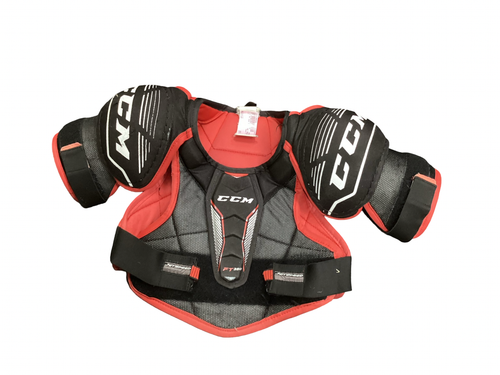 Vist Large View of Product Image Which is Used CCM FT 350 Junior Shoulder Pads LG