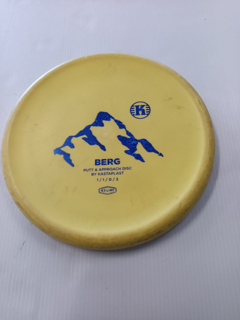 Vist Large View of Product Image Which is Used K3 BERG Disc Golf Putter Yellow