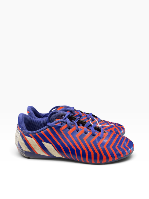Vist Large View of Product Image Which is Used Adidas PREDITO Soccer Cleats Navy Blue And Orange Junior 03.5