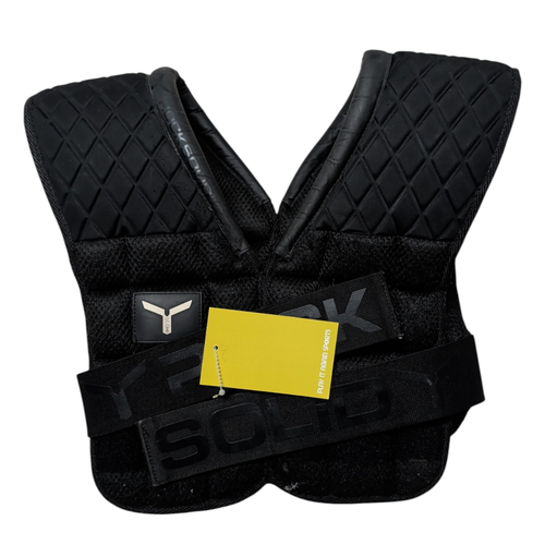Vist Large View of Product Image Which is Used ROCKSOLID SOFT Football Shoulder Pads Black Small