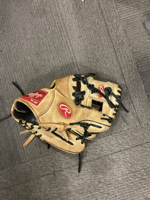 Vist Large View of Product Image Which is Used Rawlings GG ELITE GGE1125ICB BB/SB Glove RH Throw Tan 11 1/4"