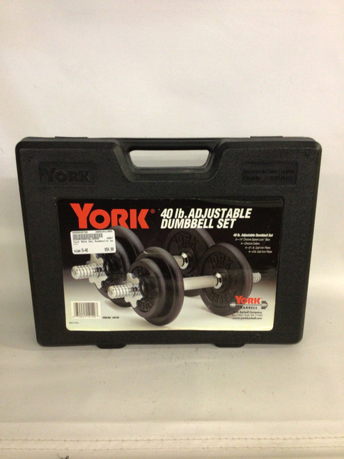 Vist Large View of Product Image Which is Used York Adj Dumbbells 5-40 LB