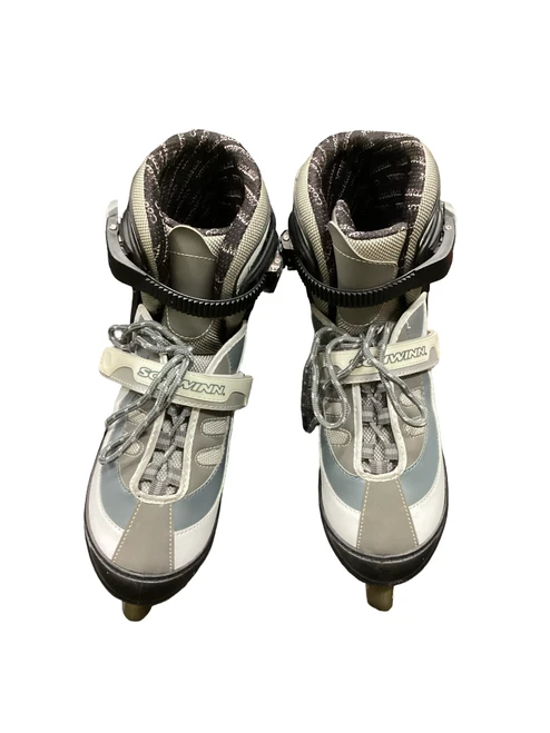 Vist Large View of Product Image Which is Used Schwinn INLINE SKATES Senior Rec Fitness Skates White Senior 10