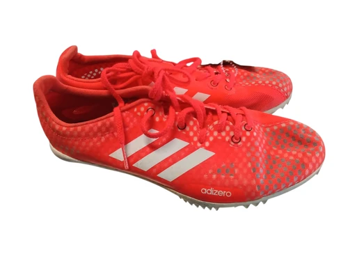 Vist Large View of Product Image Which is Used Adidas ADIZERO Track & Field Cleats Adult Red Senior 5.5