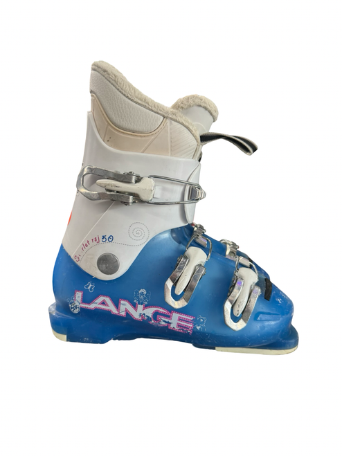 Vist Large View of Product Image Which is Used Lange SCARLET 50 Girls DH Ski Boot White 215 MP - J03