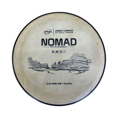 Vist Large View of Product Image Which is Used MVP NOMAD ELECTRON SOFT Disc Golf Putter White