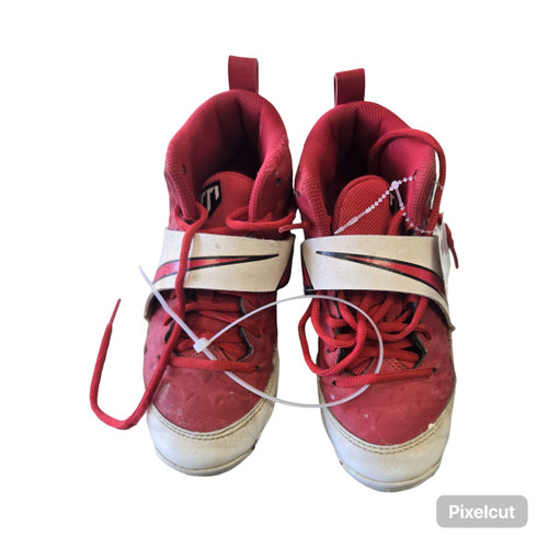 Vist Large View of Product Image Which is Used Nike TROUT 27 JR SZ 2 CLEATS BB/SB Cleats Red Junior 02