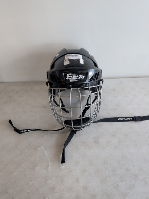 Vist Large View of Product Image Which is Used CCM FL40 Helmet Cage Combo Black MD