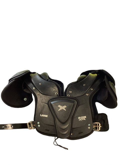Vist Large View of Product Image Which is Used Xenith FLYTE FB Shoulder Pads Black LG