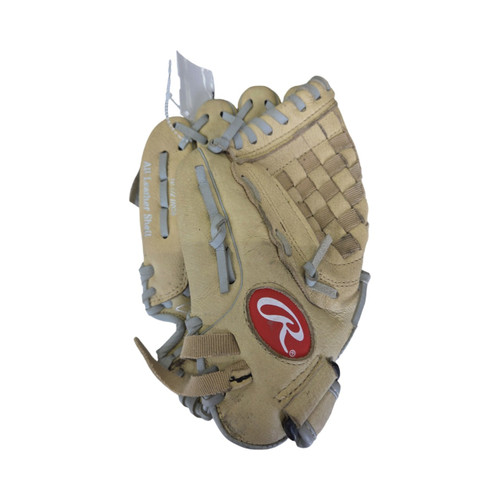 Vist Large View of Product Image Which is Used Rawlings SURE CATCH LHT GLOVE BB/SB Glove LH Throw Tan 10 1/2"
