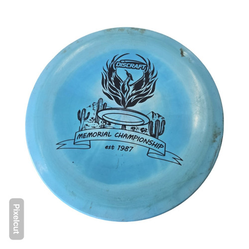Vist Large View of Product Image Which is Used Discraft CICADA ESP Disc Golf Driver Carolina Blue